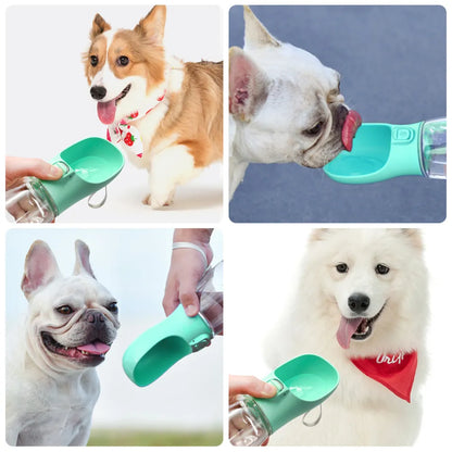 Portable Dog Water Bottle - Leakproof Outdoor Drinking Bowl for Small and Large Dogs, Cats - Chihuahua, French Bulldog Supplies