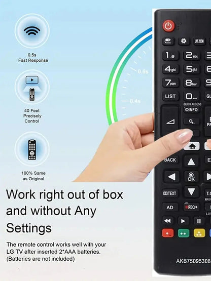 AKB75095308 Universal Remote Control for LG TV Models 32LJ610V, 43UJ634V, 49UJ634V, 55UJ634V, 65UJ634V & More