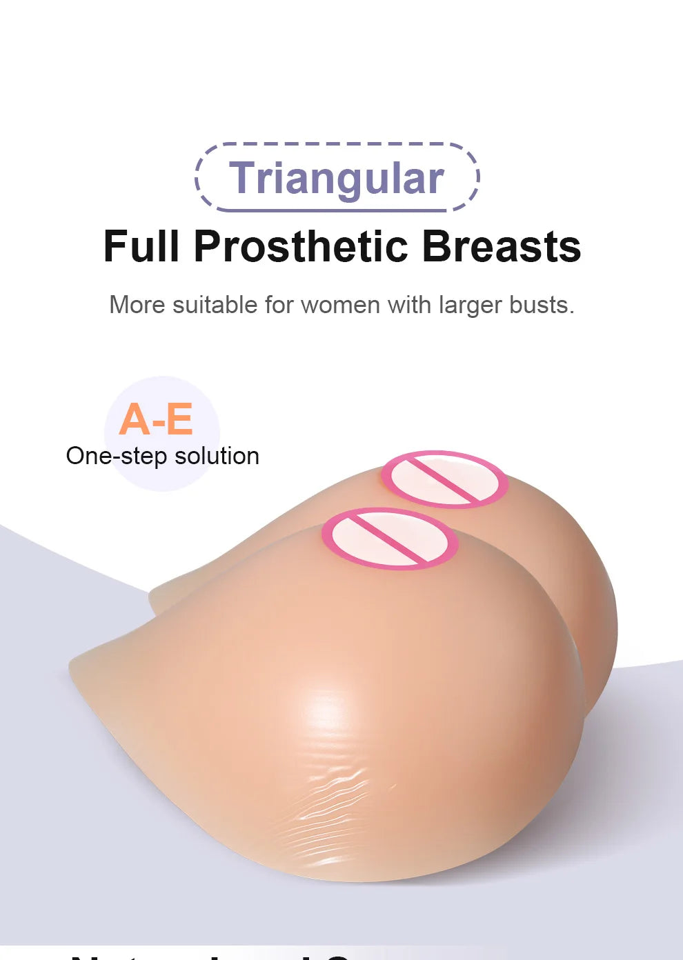 LERVANLA Silicone Fake Chest Pads – Small to Super Large Female Breast Enhancer for Underwear & Display