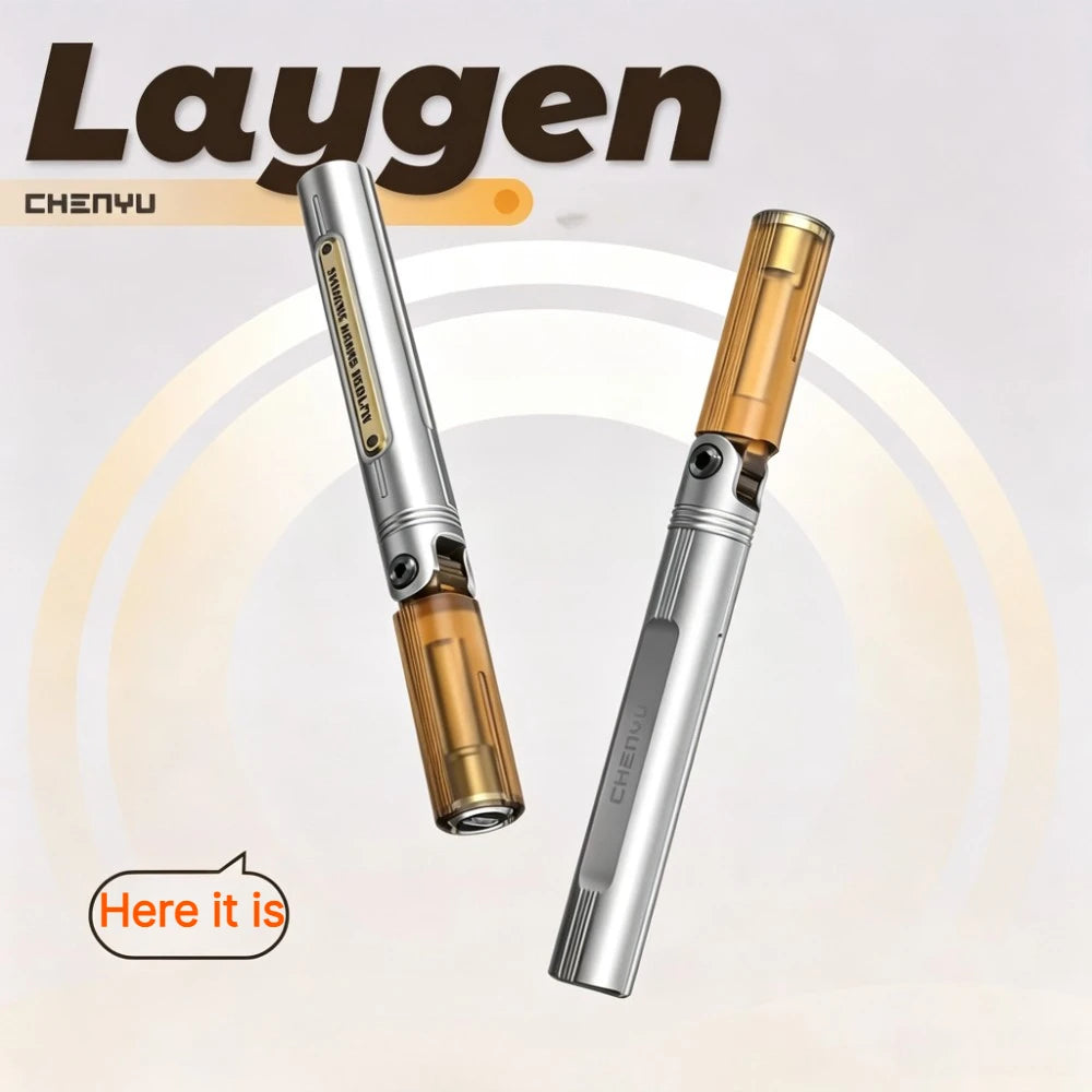 CHENYU EDC Laygen Mechanical Stress Relief Toy - Stainless Steel Fingertip Push Rod, Ultra-Dense Current Track Design