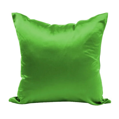 Silky Satin Pillow Cover - Smooth Decorative Cushion Case for Sofa & Bed