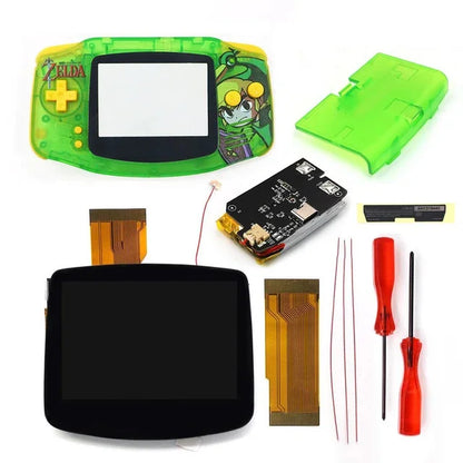 Hispeedido TYPE-C GBA LCD Display Upgrade – 3.0" V5 IPS Screen with New Housing Shell