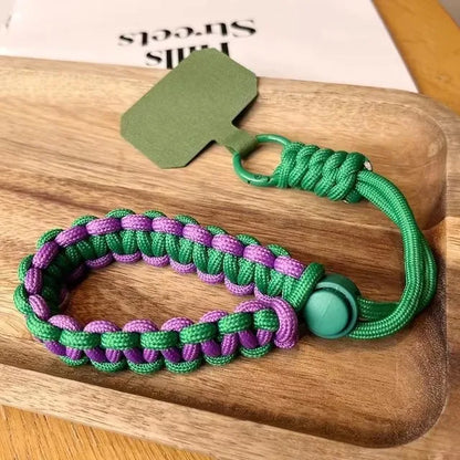 Adjustable Phone Lanyard Wrist Strap - Handwoven Universal Anti-Drop Rope for Outdoor Sports and Daily Use