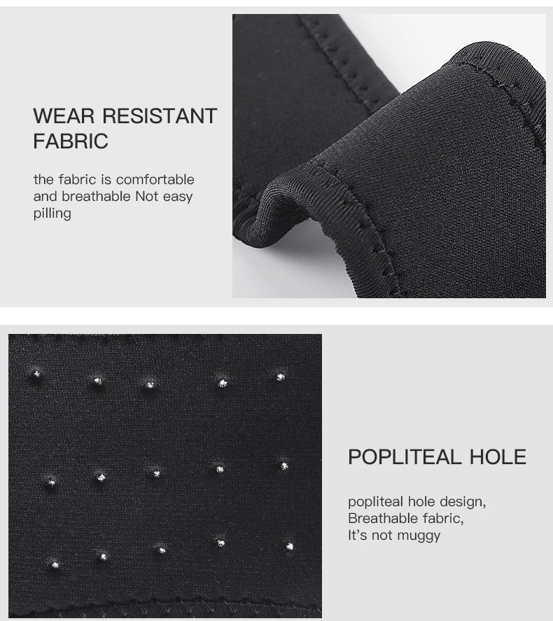 Pressurized Knee Wrap Sleeve — Elastic Support Braces with Pad for Basketball, Tennis & Cycling