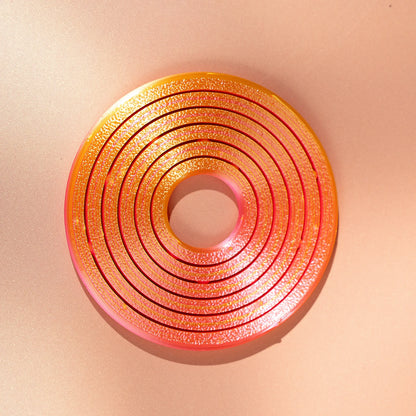 3D Printed Hex Ring - Colorful Rotating PLA Novelty Finger Ring & Desktop Toy