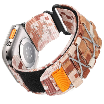 Tactical Nylon Strap for Apple Watch – Alpine Trail Loop Band for 40-49mm Series Ultra2, 11, 7-9, SE