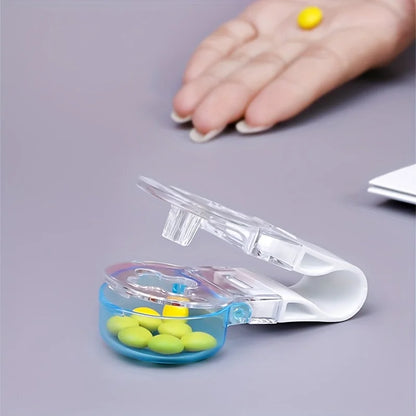 Portable Pill Taker & Remover with Medicine Box – Tablets & Pills Assistance Tool, New Design Pill Dispenser for Household Use