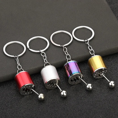 Creative Gear Head Keychain – Speed Gearbox & Turbo Hub Brake Disc Pendant for Car Keys, Shock Absorber Keyring