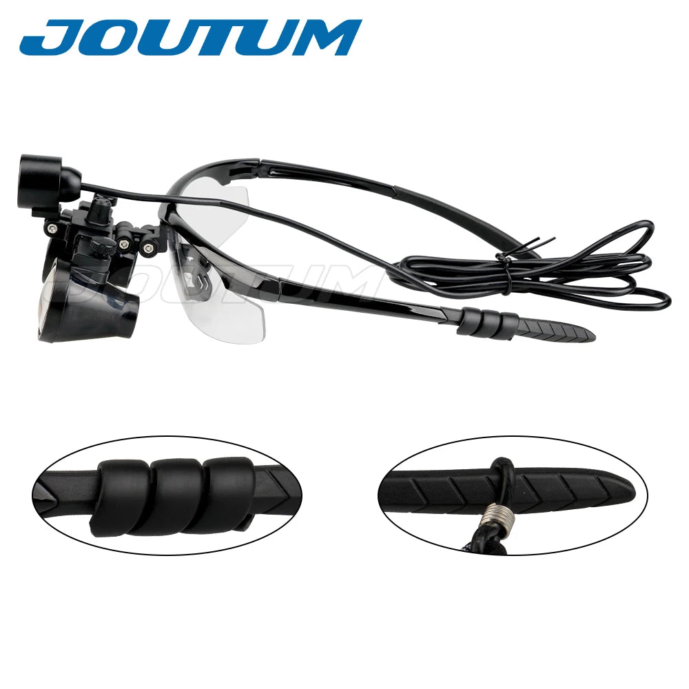 3.5X/2.5X Binocular Dental Loupe – Surgical Magnifier with LED Headlight for Medical Operations
