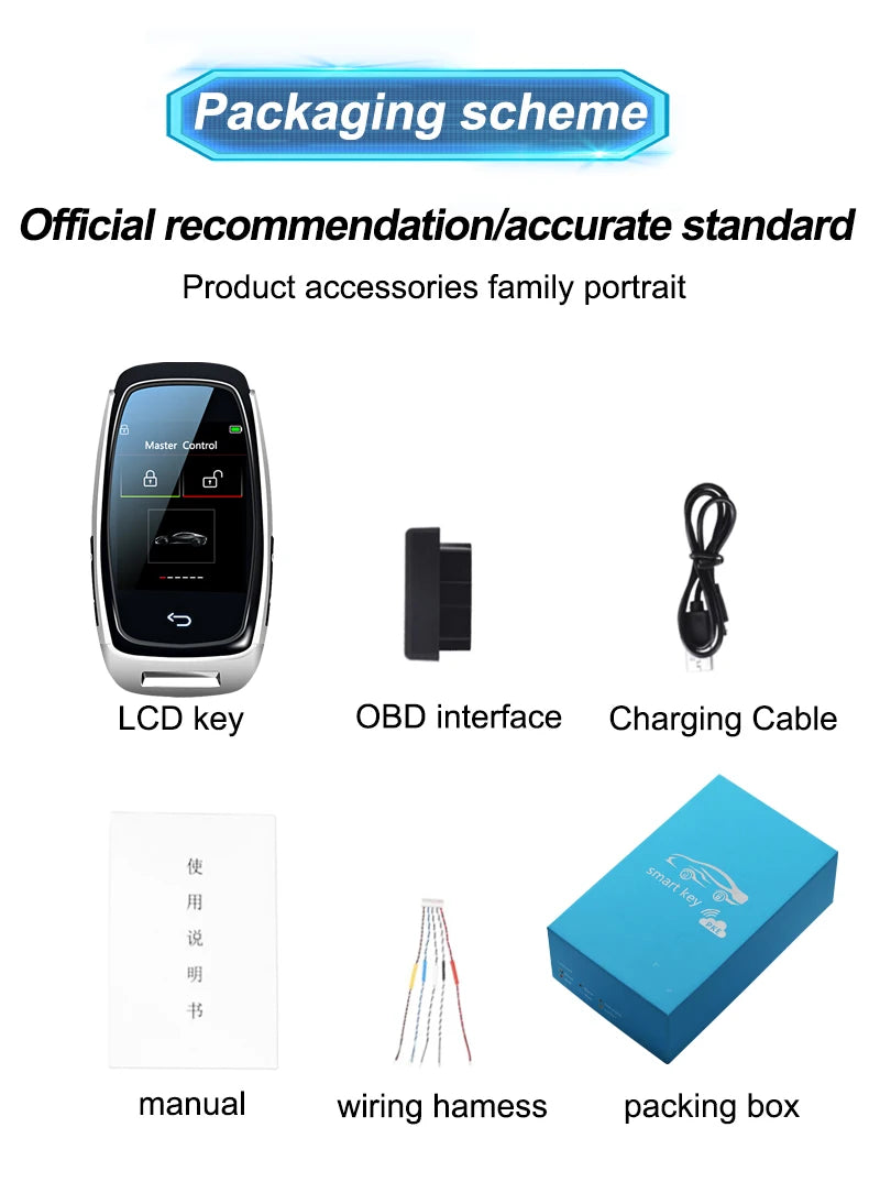 CF920 Universal Remote – Smart LCD Key, Keyless Entry and Auto Lock for Audi, BMW, Ford, Mazda, Toyota, KIA