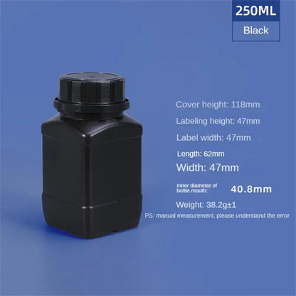 Empty Plastic Bottles 250ML/500ML/1L — HDPE Liquid, Cosmetic, Food & Chemical Storage Containers