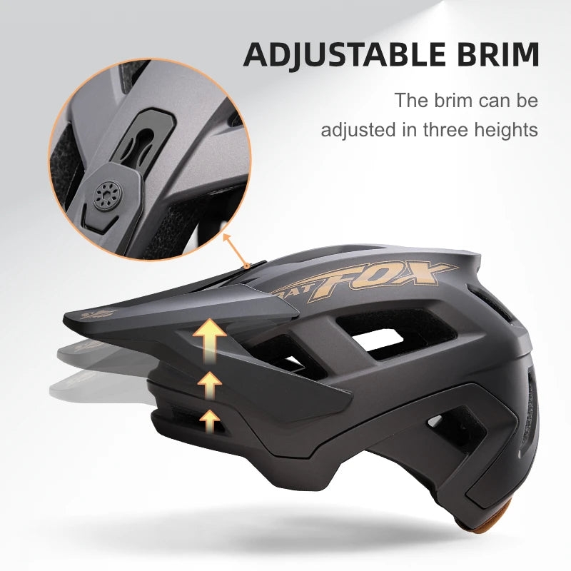 BATFOX Mountain Bike Cycling Helmet for Men – Lightweight MTB Bicycle Safety Helmet for Road & Trail Riding