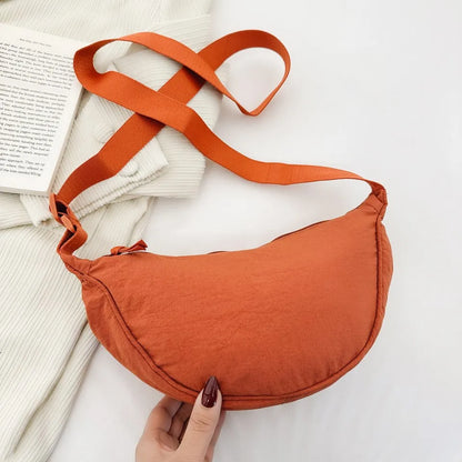 Casual Nylon Hobo Crossbody Bag for Women – Shoulder, Half Moon, Tote Travel Shopper & Purses