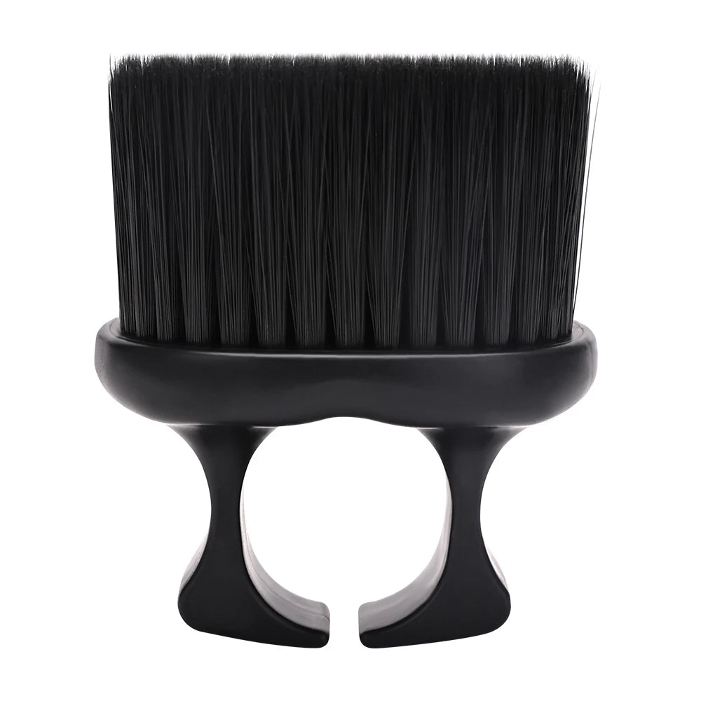 Ring Neck Hair Duster Brush - Soft Barber Hair Cutting Cleaning Brush for Removing Loose Hair & Salon Use