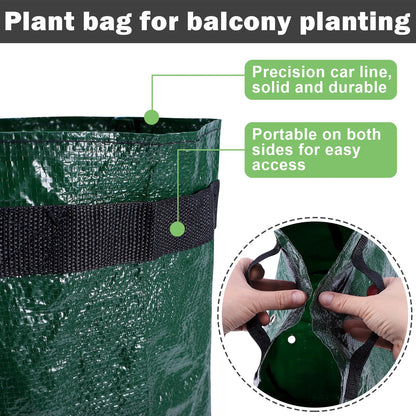 Potato Grow Bags – 3/5/10 Gallon Gardening Planter Bags for Potatoes, Tomatoes, Carrots & Vegetables