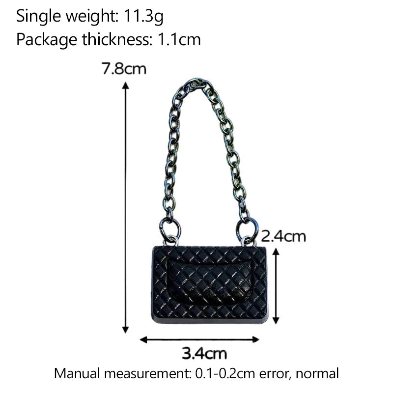 1:12 Dollhouse Miniature Shoulder & Crossbody Bags – Decorative Toy Accessories for Dollhouse Collectors