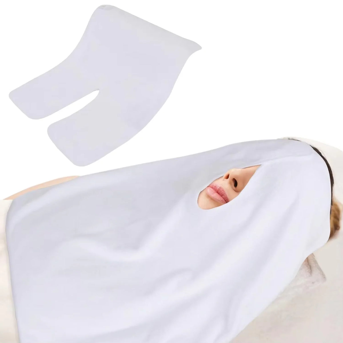 U-Shaped Beauty Towel - Ultra-Fine Fiber Quick-Dry Facial Towel for Spa, Salon & Skincare Use