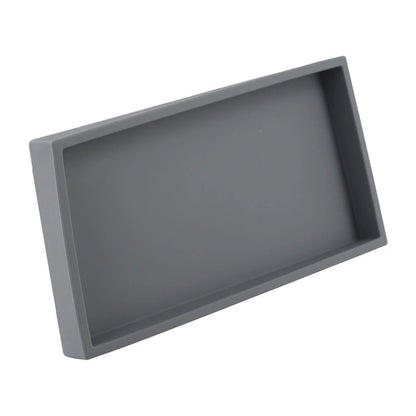 Silicone Bathroom Counter Tray – Vanity Organizer for Soap, Dispensers & Dressing Table Storage