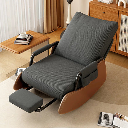 Ergonomic Adjustable Rocking Recliner Chair - Lazy Lounge Seat for Living Room & Balcony