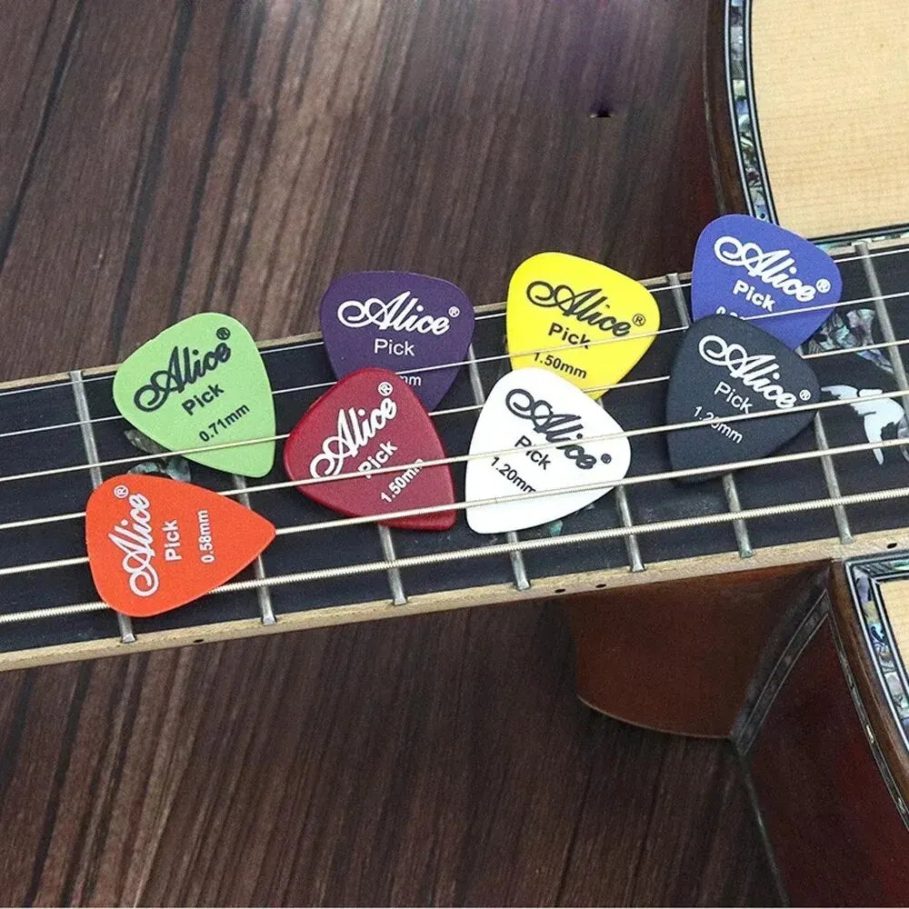 Multicolor ABS Guitar Picks Set – 50/100 Premium Mixed Plastic Plectrums for Acoustic, Electric, Bass & Ukulele
