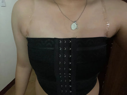 Tube FTM Trans Binder – Ultra Flat Chest Binder for Transboys, Tomboys, Big Breasts, Strapless Front for Women & Men