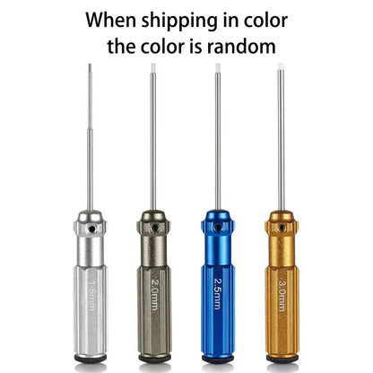 Top Quality Titanium Nitride TiNi Hex Driver Wrench – 1.5mm/2mm/2.5mm/3.0mm Screwdriver for RC Helicopter (1 Piece)