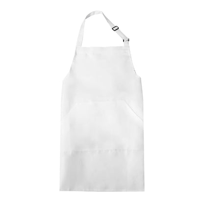 Adjustable Waterproof Kitchen Apron with 2 Pockets – 82x68cm Chef Bib for Men & Women, Navy Blue