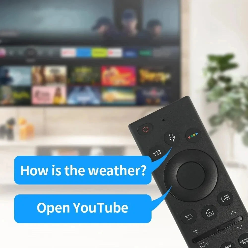 BN59-01363A Voice Remote Control — Compatible with Samsung Smart TV NEO QLED/QLED Series, QN43LS03AAFXZA & QN55LS03AAFXZA