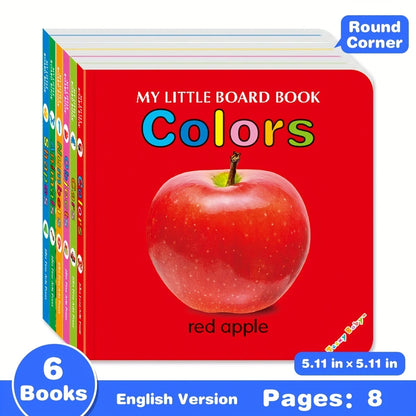 Colorful Patterned Card Book - Interactive Sensory Learning & Early Reading Education Gift