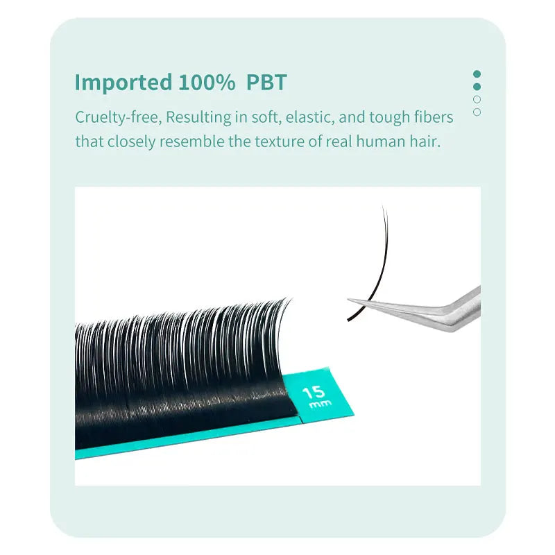 DIYDAY Flat Individual Lash Extensions – 0.15/0.20 Split Tips, Softer Ellipse Classic False Eyelashes Supplies