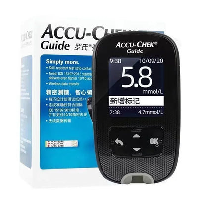 Accu-Chek Guide Blood Glucose Test Kit - Glucose Test Strips, Lancets and Blood Sampling Needles for Blood Sugar Monitoring