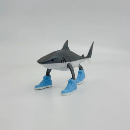 Shark Figurine Tungtungsahur 3D Printed Toy – Articulated Tralalero Desktop Decoration, Funny Ornament Doll