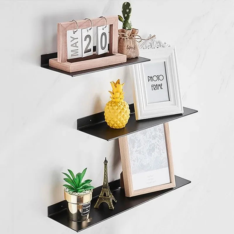 Floating Bathroom Shelves - No-Drill Wall Storage Rack & Home Organizer for Bathroom, Kitchen & Toilet