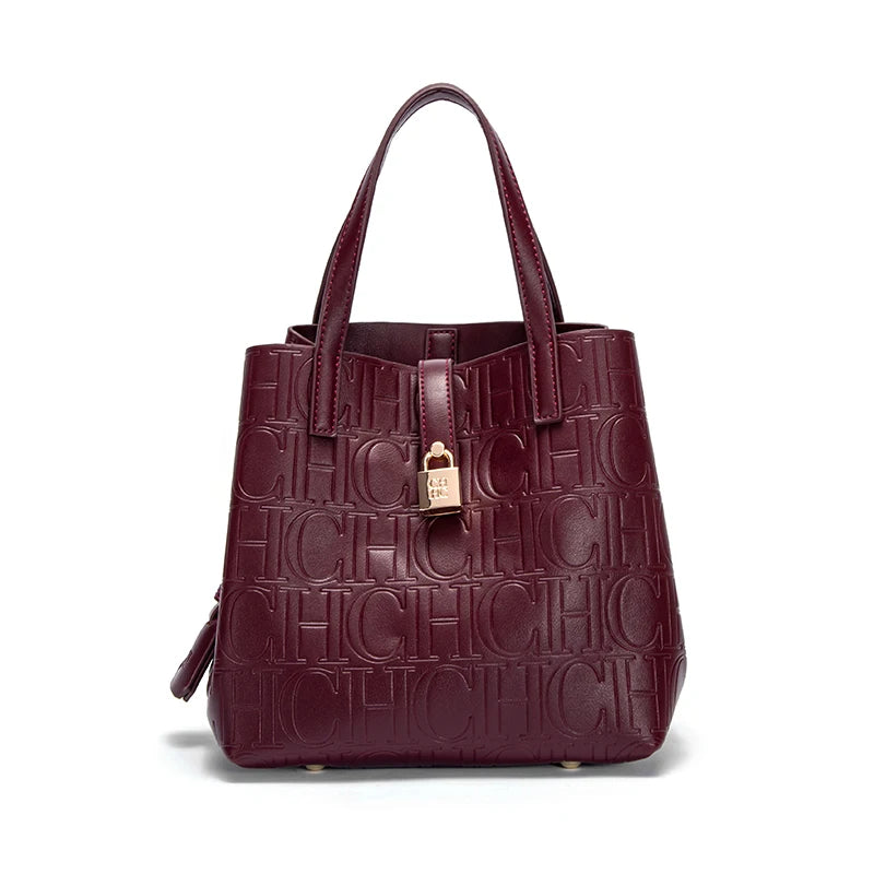 2024 Classic Retro Women's Handbag - Fashion Letter Printed with Metal Accessories, Large Capacity and Solid Color
