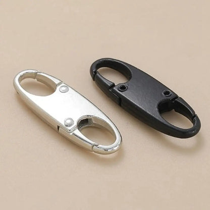 Alloy S-Shaped Anti-Theft Zipper Lock Clip – Portable Silver Bag & Luggage Security Accessory for Suitcases & Travel Use