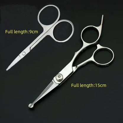 Pet Grooming Scissors Set – Professional Dog Hair Trimming Tools, Bent & Straight Scissors, Teddy Haircut Clippers
