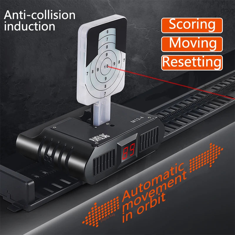 2024 Upgraded Full-Automatic Voice Music Toy Gun with Laser Target & Auto Scorer – Multi-Function Shooting Game