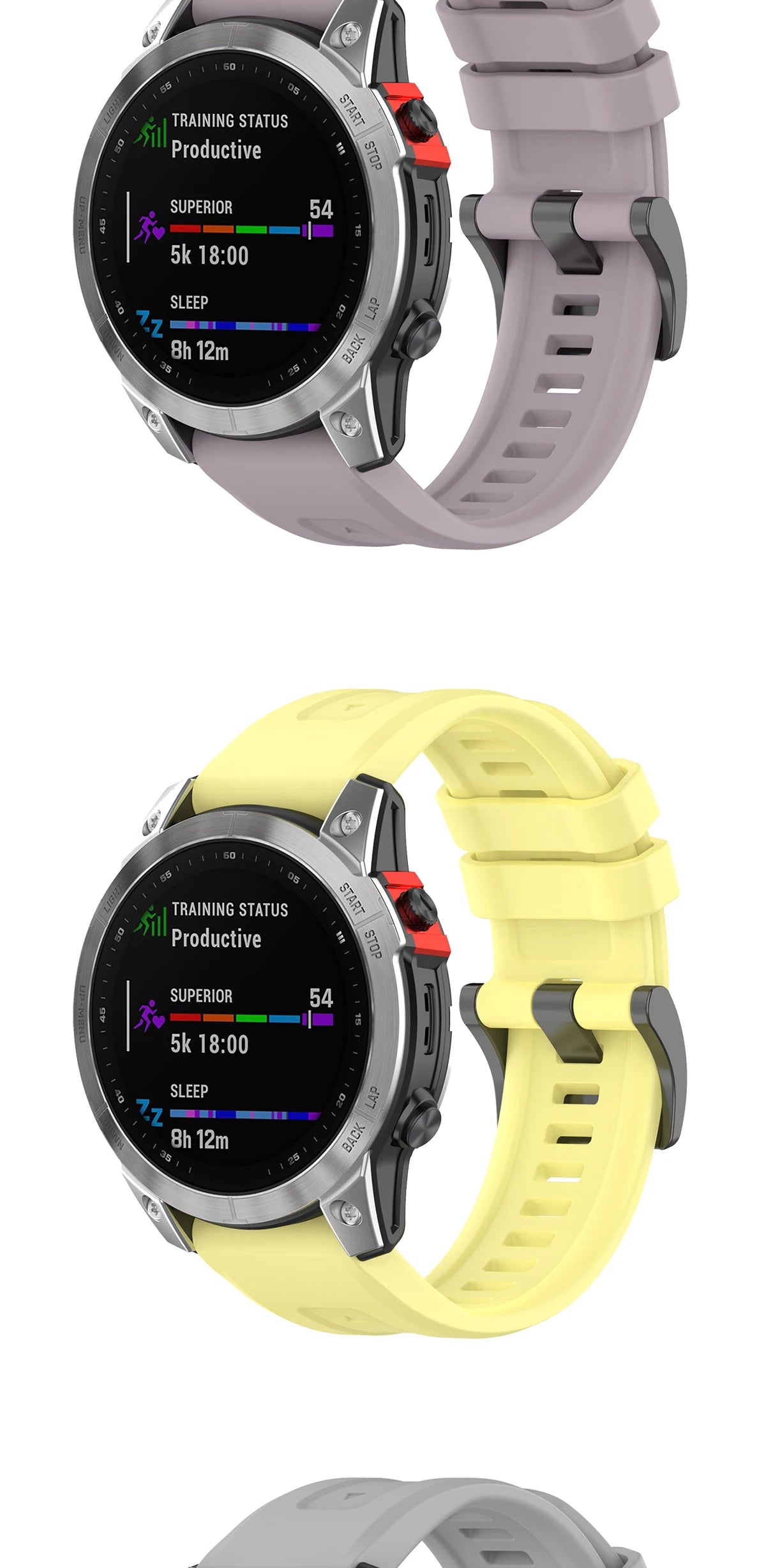 Silicone Watch Strap for Garmin Fenix 7X/7/7S/6/6X/5X/5S/3HR/945/935 – QuickFit 20/22/26mm Wrist Band