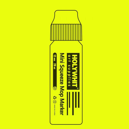 Mini Graffiti Paint Marker Pen - 12mm Waterproof Fluorescent Ink Signature Pen with Round Tip for Art, DIY & Creative Projects