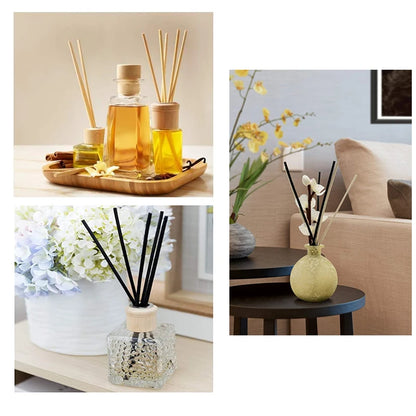 5-100PCS Reed Diffuser Replacement Sticks – 2-3.5mm Extra Thick Rattan for DIY Handmade Home Decor & Aromatherapy