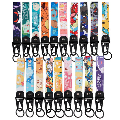 Anime Dinosaur Keychain Lanyard – Cute Car Keyring Toy Bag Pendant & Key Holder Gift