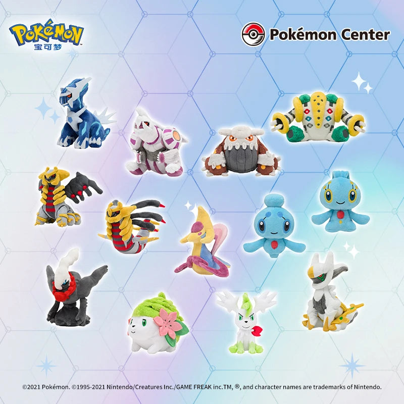 14cm Pokémon Plush Toys – Dialga, Shaymin, Arceus, Cresselia, Giratina & Regigigas Stuffed Anime Dolls