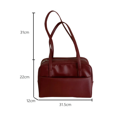 Style Large Capacity Women’s Shoulder Bag – Versatile Vintage Underarm Tote, Autumn 2025 New Arrival