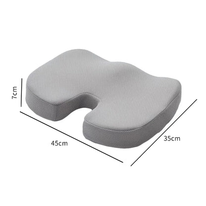 Ergonomic Memory Foam Seat Cushion – Hemorrhoid & Office Chair Support for Sedentary Comfort