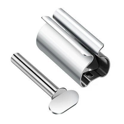 Stainless Steel Rotating Glue Squeezer & Toothpaste Storage Rack – Ointment & Nail Supplies Organizer Tool