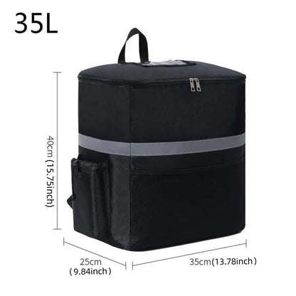 35L Extra Large Insulated Food Delivery Backpack – Thermal Cooler Bag, Fresh-Keeping Refrigerator Box for Catering & Travel