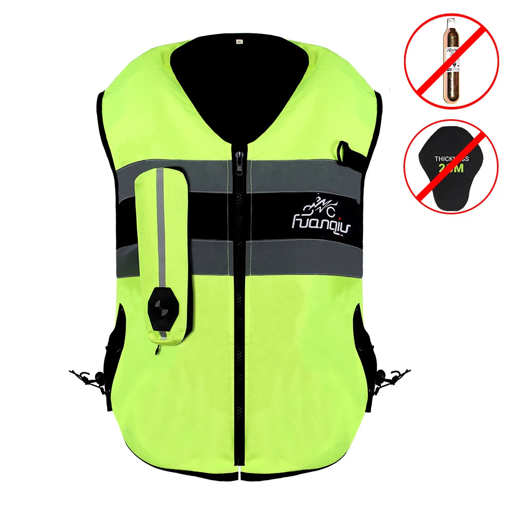 Motorcycle Airbag Vest for Men – Reflective Life Jacket, Protective Moto Vest for Motocross, S-3XL Size