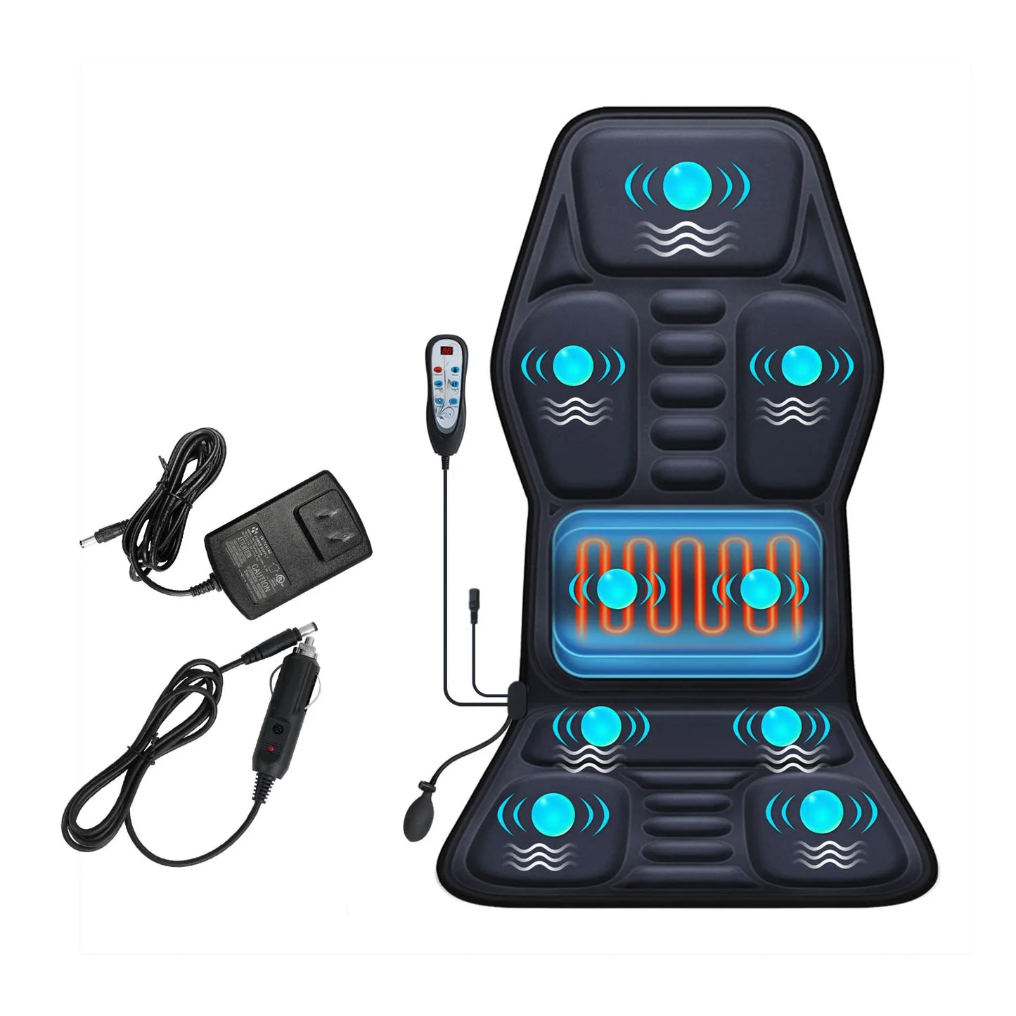 Aiveisi Full Body Electric Massage Mattress | Shiatsu Kneading Heating Massager for Cervical & Back
