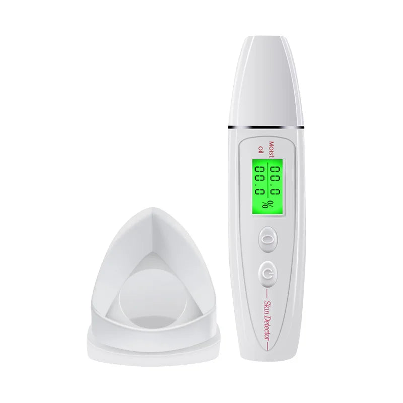 LCD Digital Skin Analyzer with Bio-Technology Sensor - Precise Oil & Moisture Tester for Skin Care Spa Monitoring