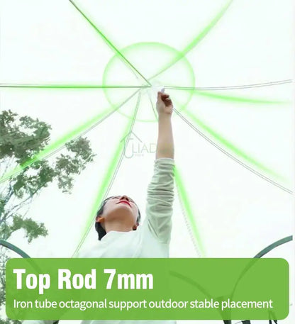 Camping Star Transparent Folding Tent – 4-8 Person Portable Spherical Tent, Rain/Windproof, Quick Opening for Outdoor Use